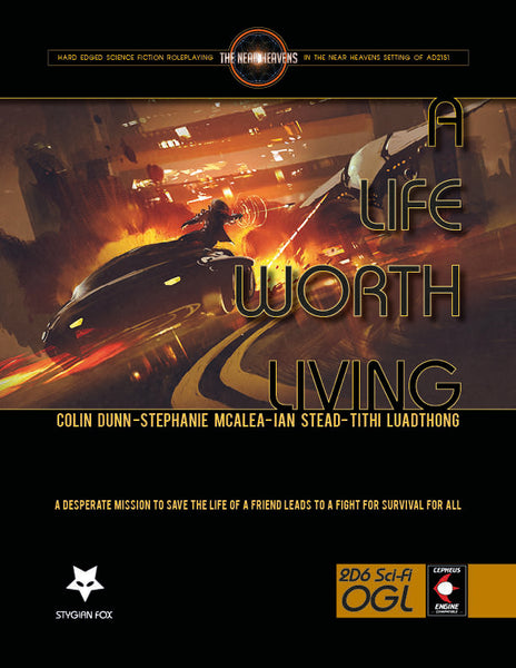 A Life Worth Living - Traveller Module - Hardcover and PDF - Stygian Fox - Rare Roleplay